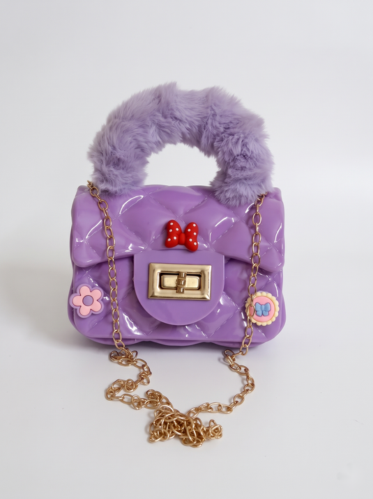 GARIMAS Lavender kids silicone handbag, clean main product image without watermark
