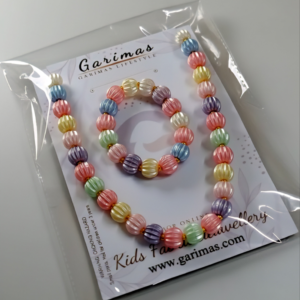 Multicolor Necklace and Bracelet Set for Baby Girls | GARIMAS