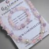 Purple Pink Glass Beads Necklace and Bracelet Set for Girls | GARIMAS