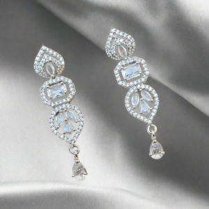 CZ Stone with American Diamond Drop Earring | Garimas Lifestyle