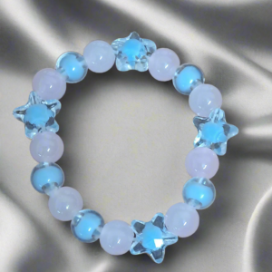 Pink Glass Beads Necklace and Bracelet Set for Girls | GARIMAS