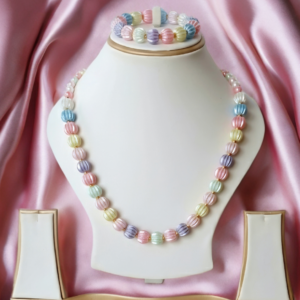Multicolor Necklace and Bracelet Set for Baby Girls | GARIMAS