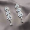 CZ Stone with American Diamond Drop Earring |  Garimas